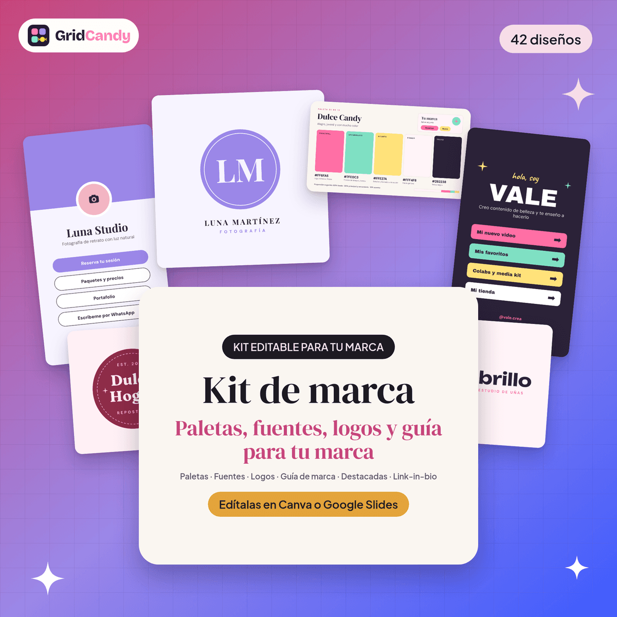 Vista previa ilustrativa de Kit de marca